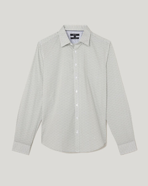 Arrow Printed Long Sleeve Shirt, Green, hi-res